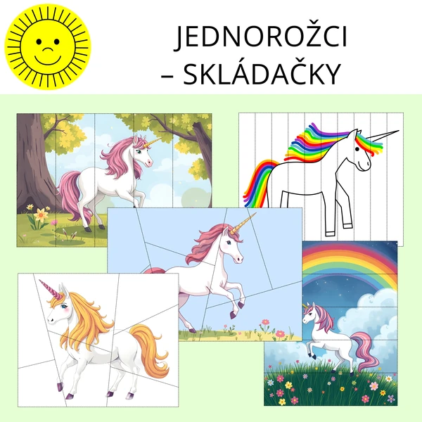 JEDNOROŽCI - SKLÁDAČKY