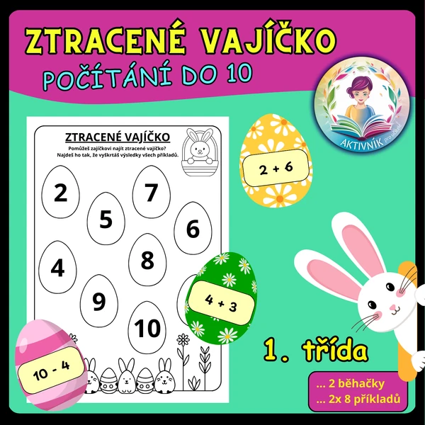 ZTRACENÉ VAJÍČKO - počítání do 10