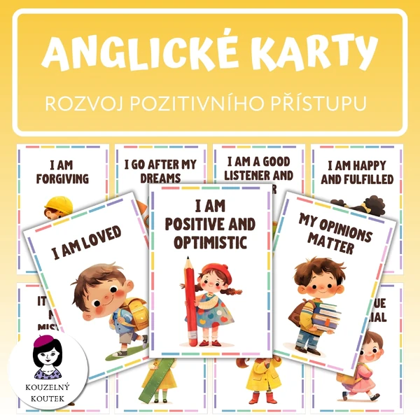 Afirmační karty v angličtině