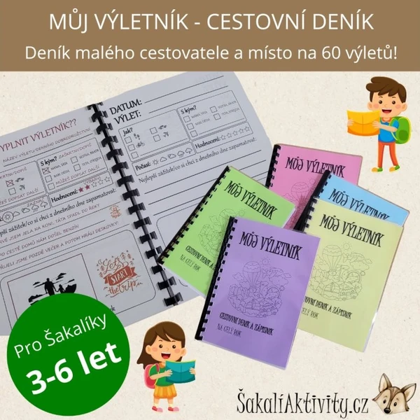  MŮJ VÝLETNÍK - Cestovatelský deník pro Šakalíky 