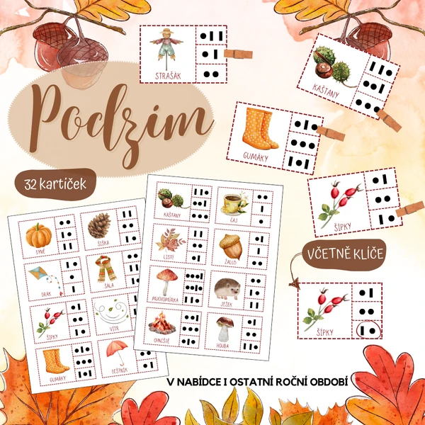 Podzim - délka slabik (kolíčkování, kroužkování, ukazování)
