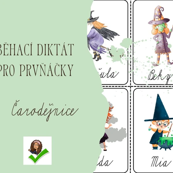 Čarodějnice - zábavné psaní pro prvňáčky