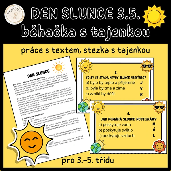Den Slunce 3.5. - běhačka s tajenkou