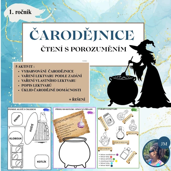 ČARODĚJNICE - PRACOVNÍ LISTY 