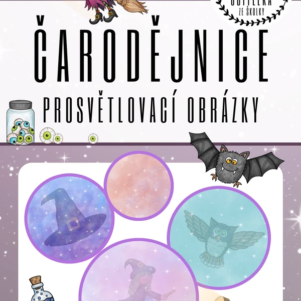 ČARODĚJNICE - PROSVĚTLOVACÍ OBRÁZKY