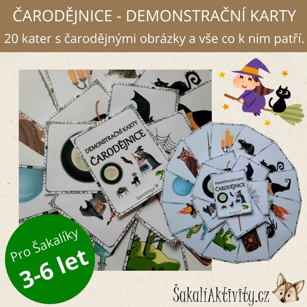  ČARODĚJNICE - demonstrační karty 