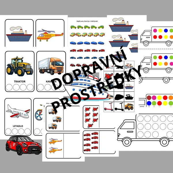 Dopravní prostředky pro MŠ nejen s PET víčky
