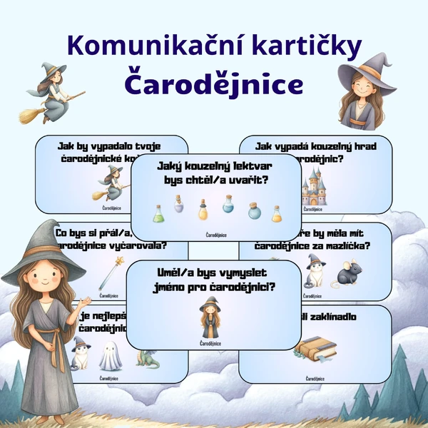 Čarodějnice - Komunikační kartičky