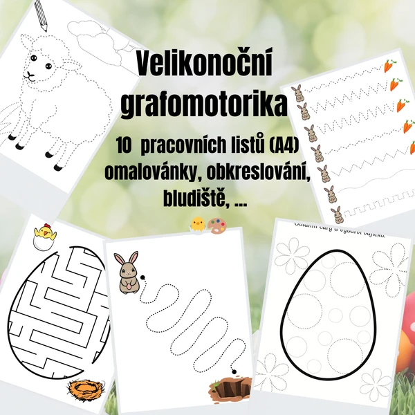 Velikonoční grafomotorika 