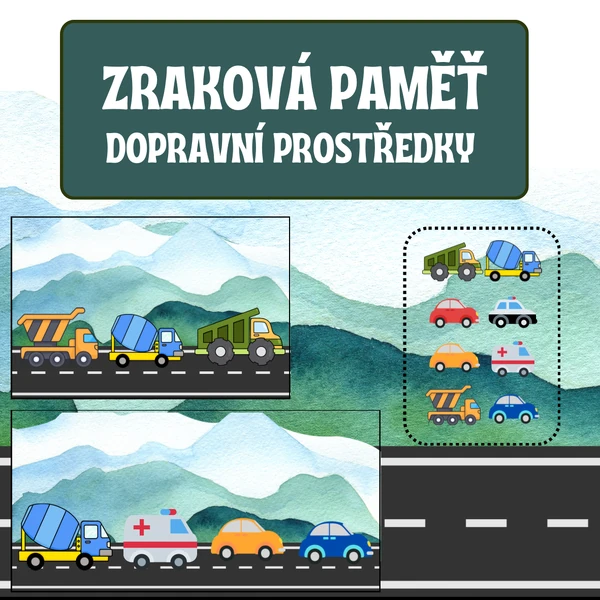 Zraková paměť - Dopravní prostředky