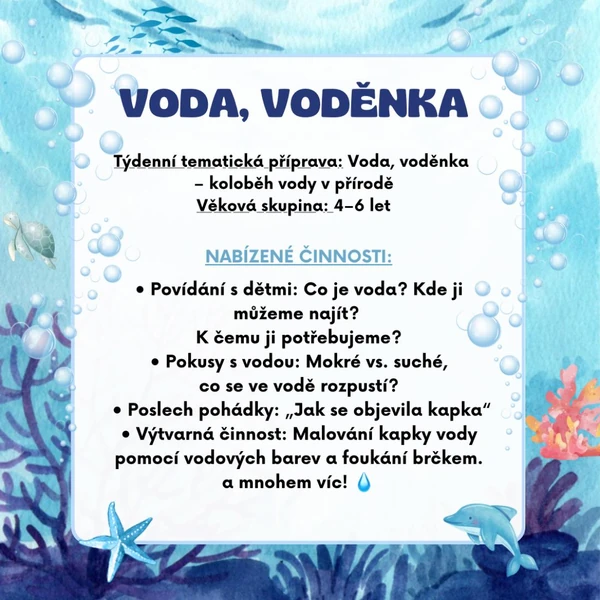 Voda, voděnka 