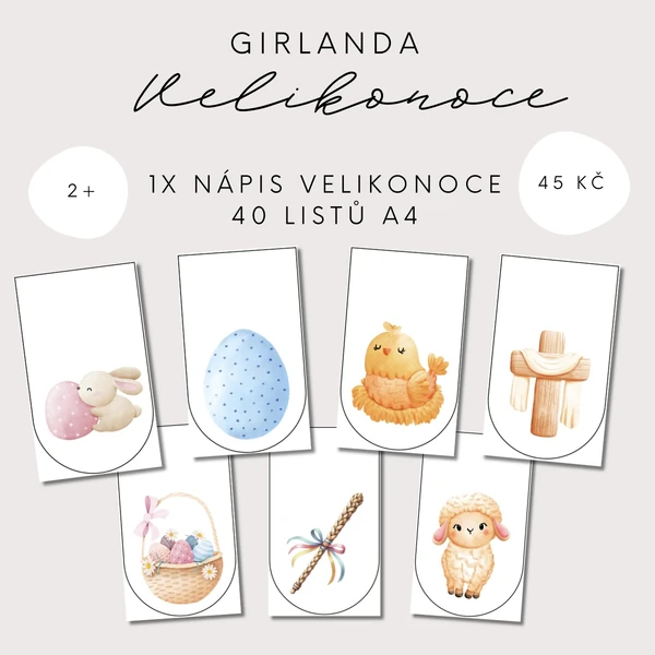 Girlanda - Velikonoce