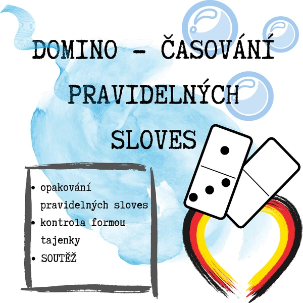 Domino - časování pravidelných sloves