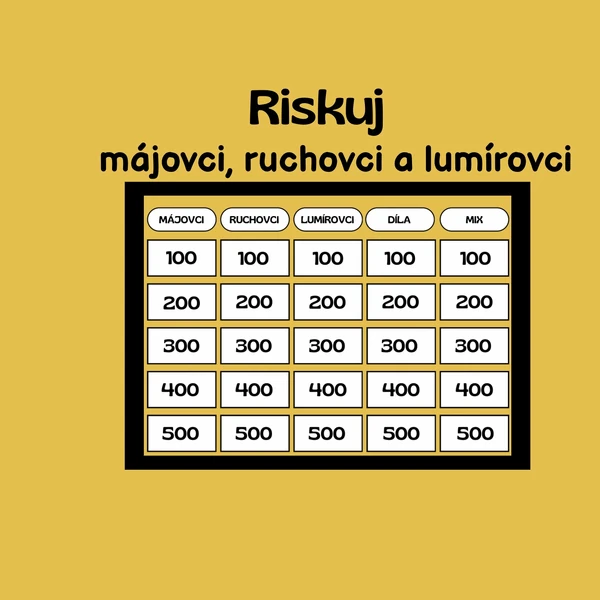 Riskuj (májovci, ruchovci a lumírovci)