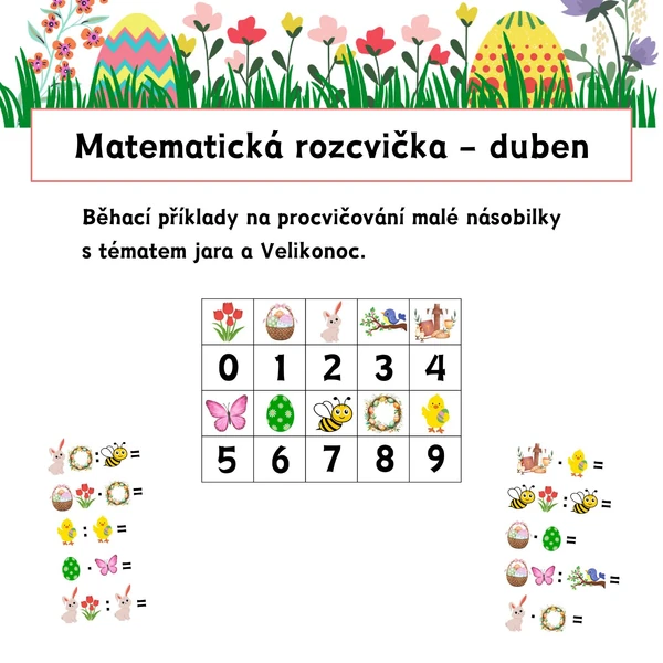 MATEMATICKÁ ROZCVIČKA - duben