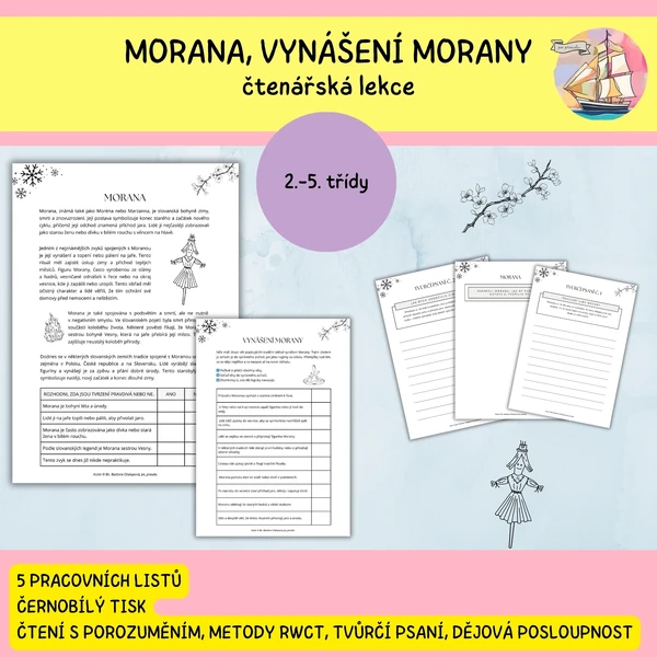 Morana - čtení s porozuměním, RWCT, tvůrčí psaní, dějová posloupnost