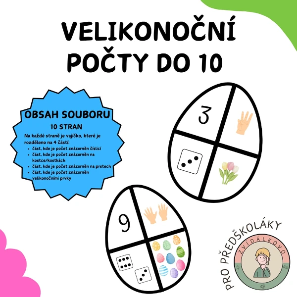 Velikonoční počty do 10 