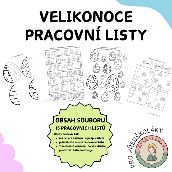 Velikonoce - pracovní listy 