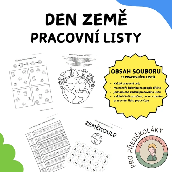 Den Země - pracovní listy 