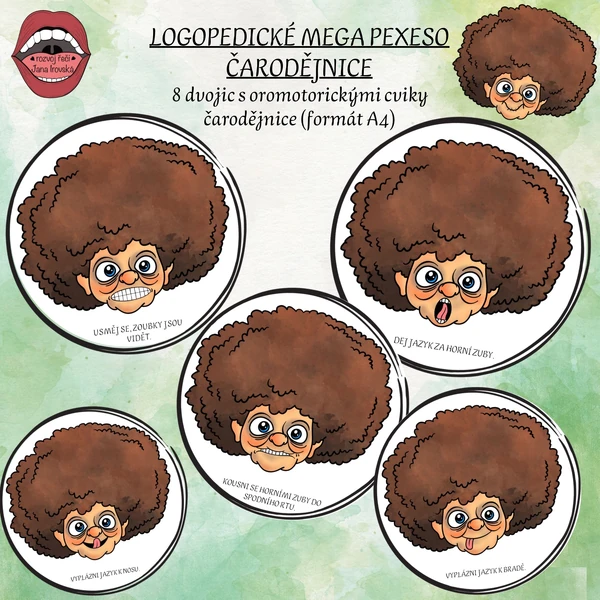 LOGOPEDICKÉ MEGA PEXESO: ČARODĚJNICE