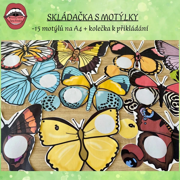 SKLÁDAČKA S MOTÝLKY