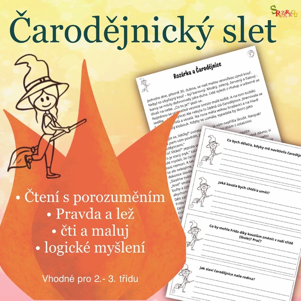 Čarodějnický slet s Rozárkou (2. – 3. třída)