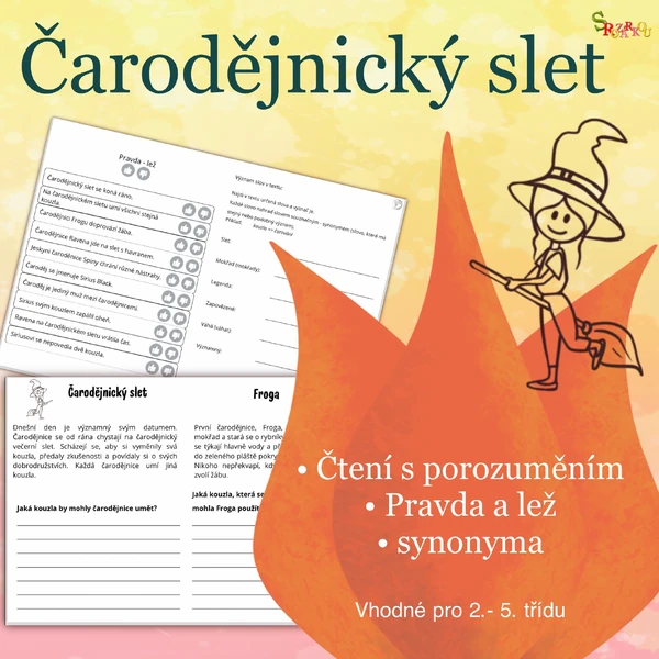 Čarodějnický slet S Rozárkou (2. – 5. třída)