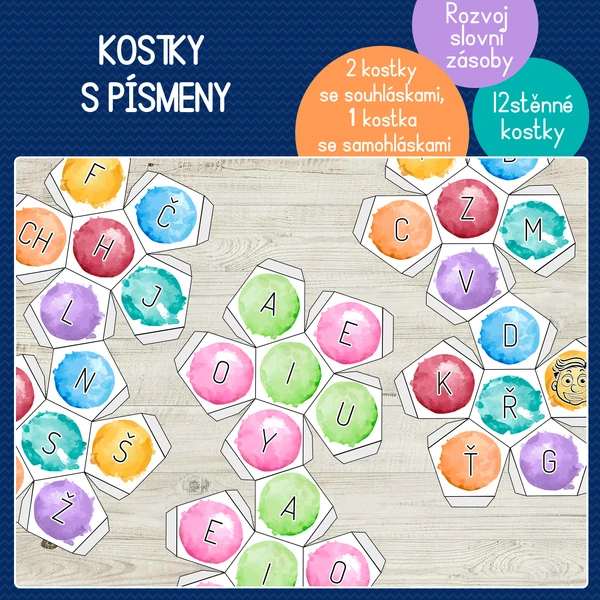 Kostky s písmeny
