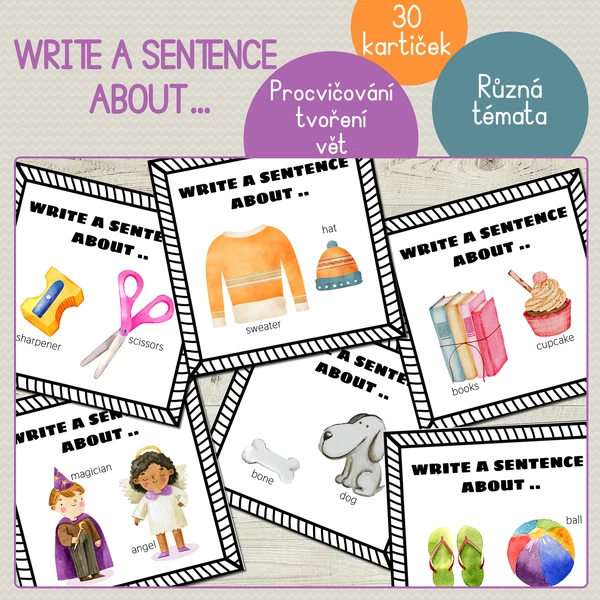 Write a sentence about ...