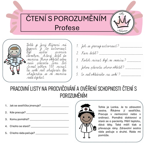 Čtení s porozuměním - PROFESE
