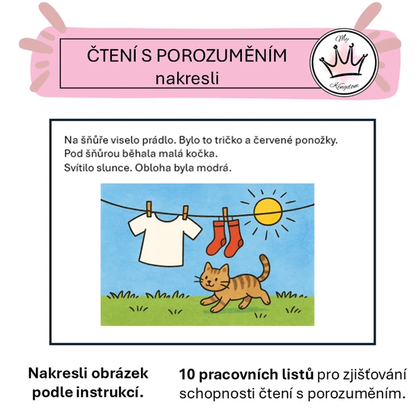Čtení s porozuměním - Nakresli