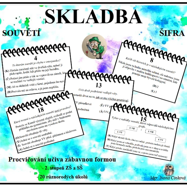 Skladba (souvětí) - šifra