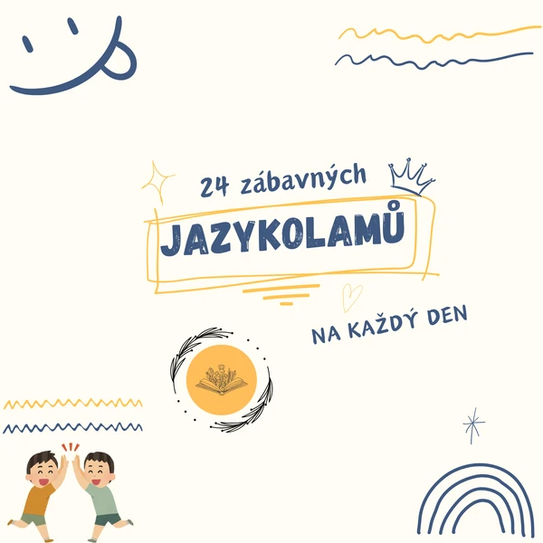 JAZYKOLAMY - 24 zábavných kartiček na každý den