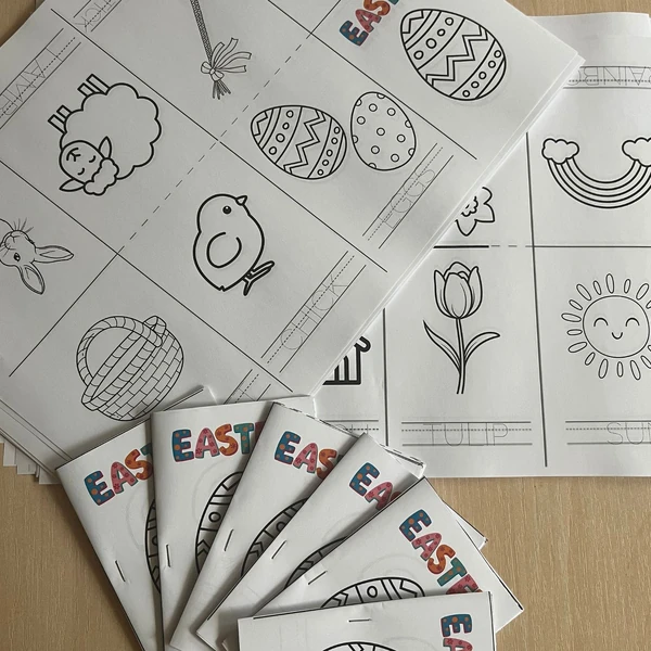 Easter pre-writting book