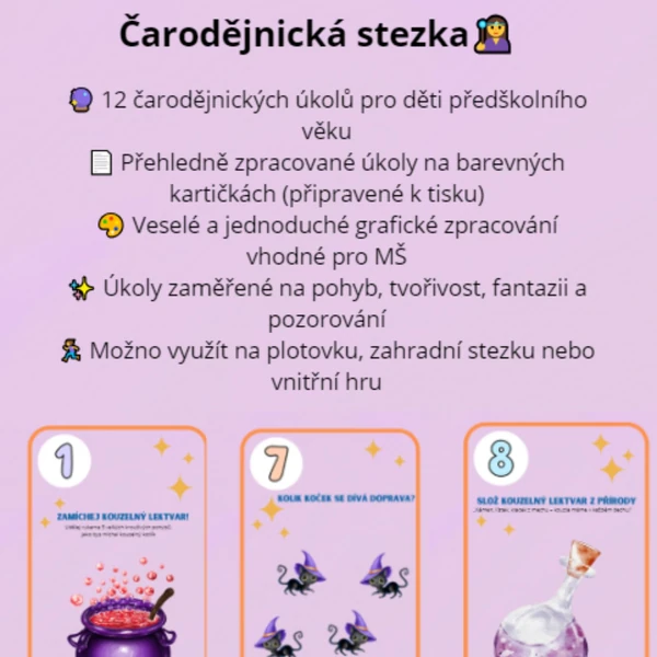 Čarodějnice - plotovka s diplomem