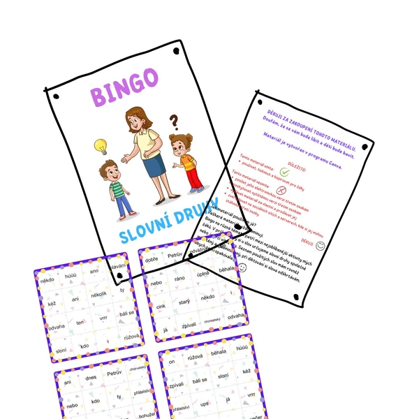 BINGO slovní druhy