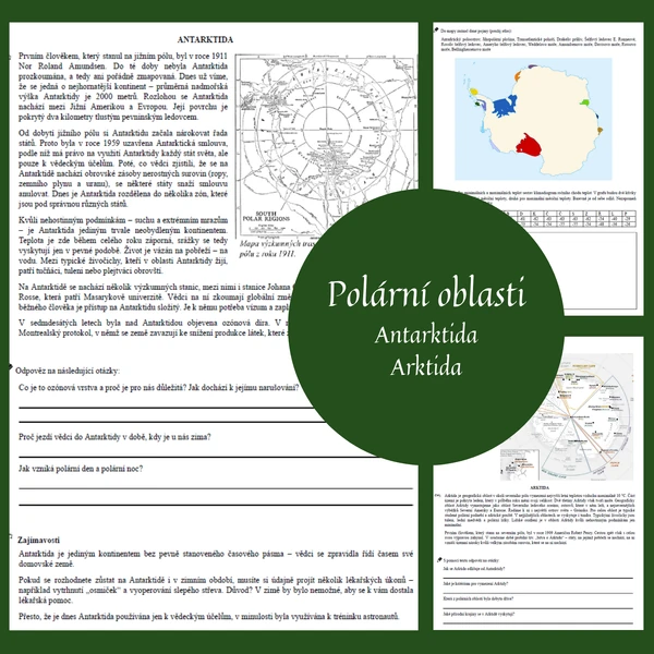 Antarktida a Arktida (polární oblasti)