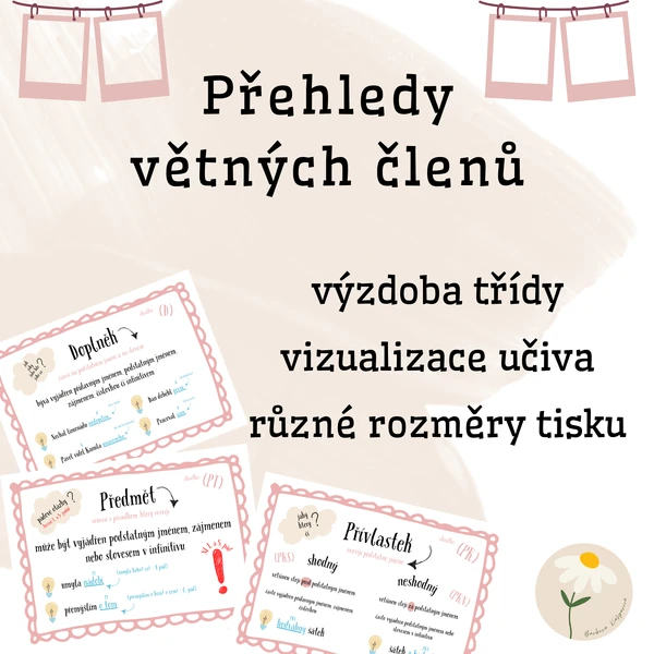 Přehledy větných členů