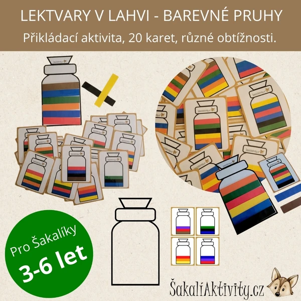  LEKTVARY V LAHVI - barevné kombinace 