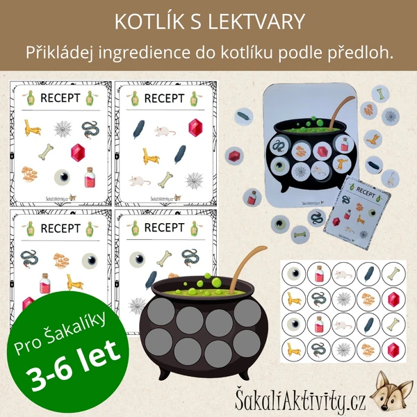  KOTLÍK S LEKTVARY - přiřazovací aktivita 