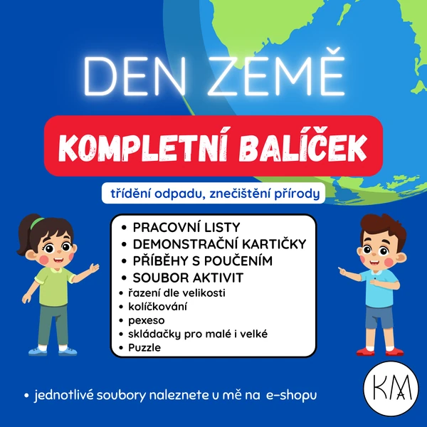 DEN ZEMĚ - KOMPLETNÍ BALÍČEK MATERIÁLŮ