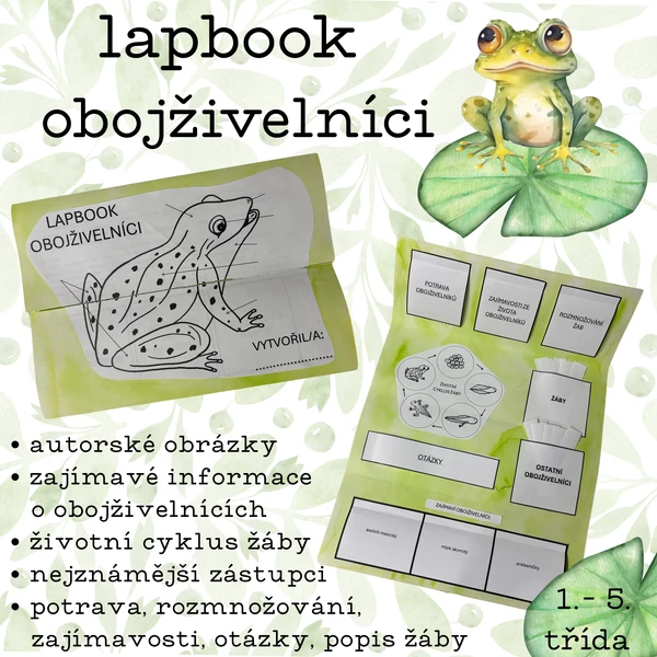 Lapbook - obojživelníci