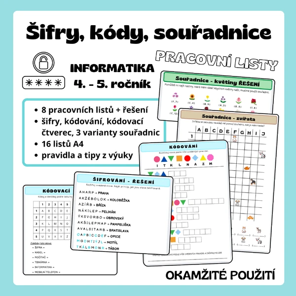 Šifry, kódy, souřadnice