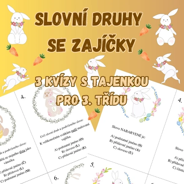 Slovní druhy se zajíčky