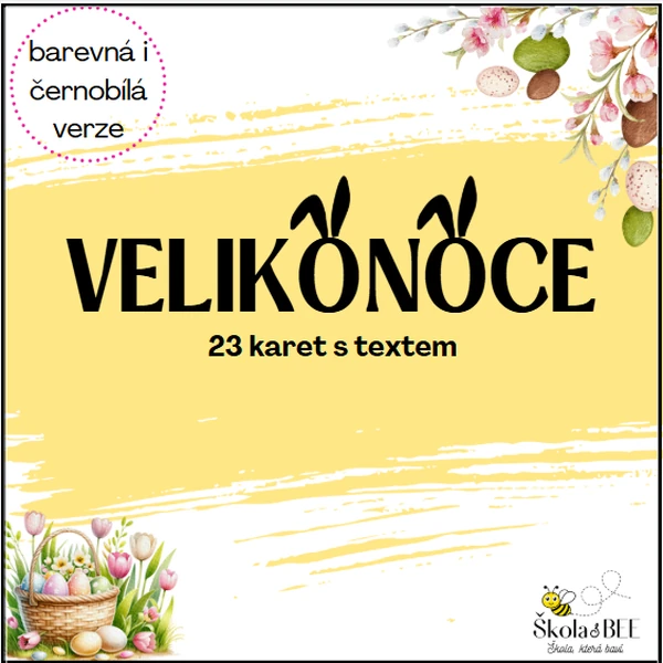 Velikonoční karty s textem