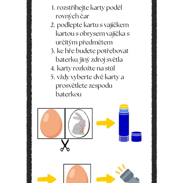 Velikonoce - prosvětlovací pexeso