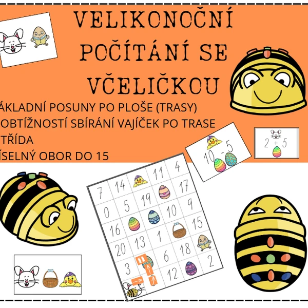 Velikonoční počítání s včelkou 