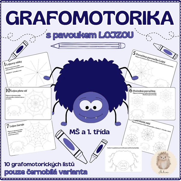 GRAFOMOTORIKA s pavoukem Lojzou 