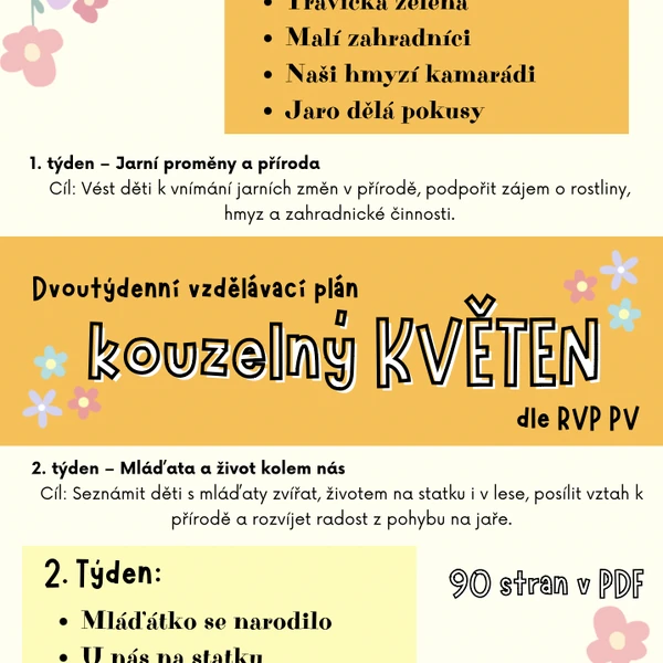 Květen - přípravy (jaro)