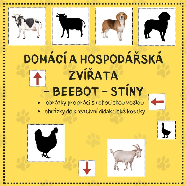 DOMÁCÍ A HOSPODÁŘSKÁ ZVÍŘATA - beebot STÍNY